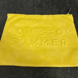 Zara Yellow Faux Leather Non Stop Summer Bag